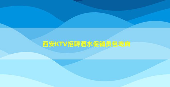 西安KTV招聘酒水促销员包吃向